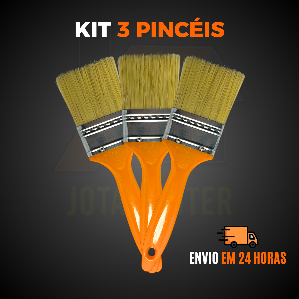 Kit Pincel Trincha Pintura 2 Polegadas Profissional | Shopee Brasil
