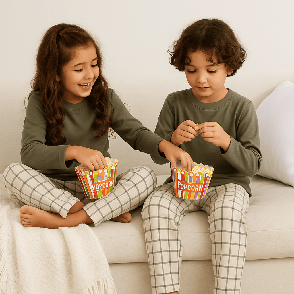 Kit com 2 Pijama Masculino Feminino Infantil Unissex Irmãos Xadrez em Oferta na Shopee