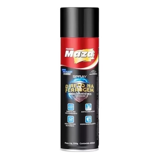 SPRAY DIRETO NA FERRUGEM PRETO BRILHANTE MAZA 400ML 