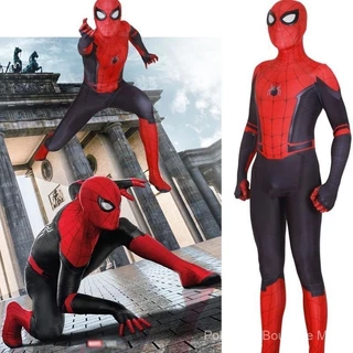 Homem-Aranha Longe de Casa Peter Parker Adulto Crianças Terno Cosplay Traje