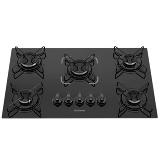 Fogão Cooktop Itatiaia Essencial 5 Bocas Mesa Vidro Temperado Acendimento Automático Bivolt