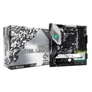 Placa Mãe ASRock B550M Steel Legend, Chipset B550, AMD AM4, MATX, DDR4