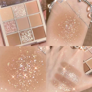 Chá De Leite Nove Cores Paleta Sombra Pérola Matte Palácio Maquiagem Cosmética Conjunto De Presente Beleza Longa Duração À Prova D