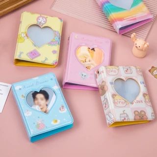 Korea Cute 3 Inch Mini Álbum Fotográfico De 40 Slots Porta-Cartões Kpop Photocard Collection Book
