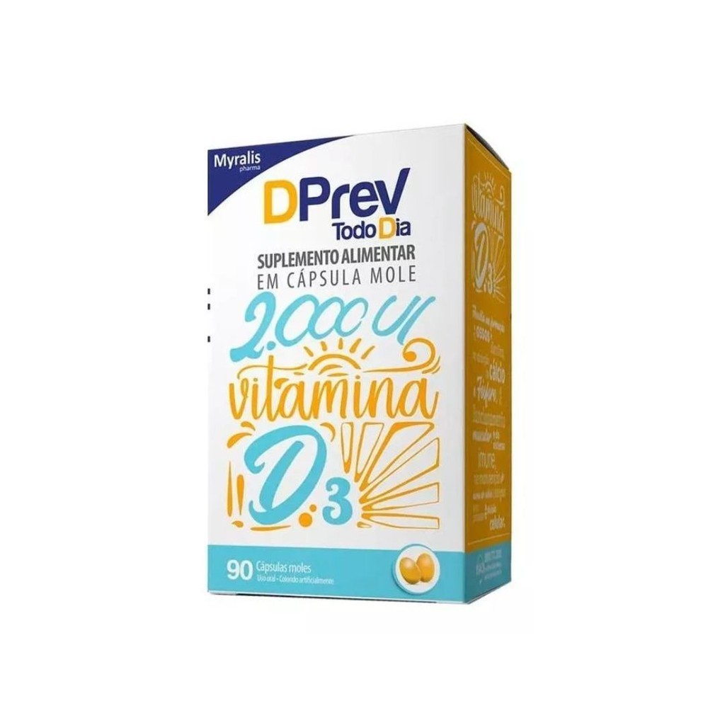 Dprev Vitamina D Colecalciferol Todo Dia 2000ui 90 Cápsulas | Shopee Brasil