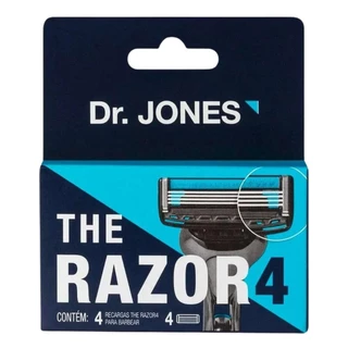 Kit Recargas The Razor 4 - 4 Unidades | Barba Espessa | Lâminas Aço Inoxidável