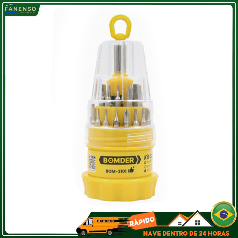 Conjunto De Chaves De Fenda De 31 Peças, Conjunto De Chaves De Fenda Hexagonal, Conjunto De Chaves De Fenda Multifuncional