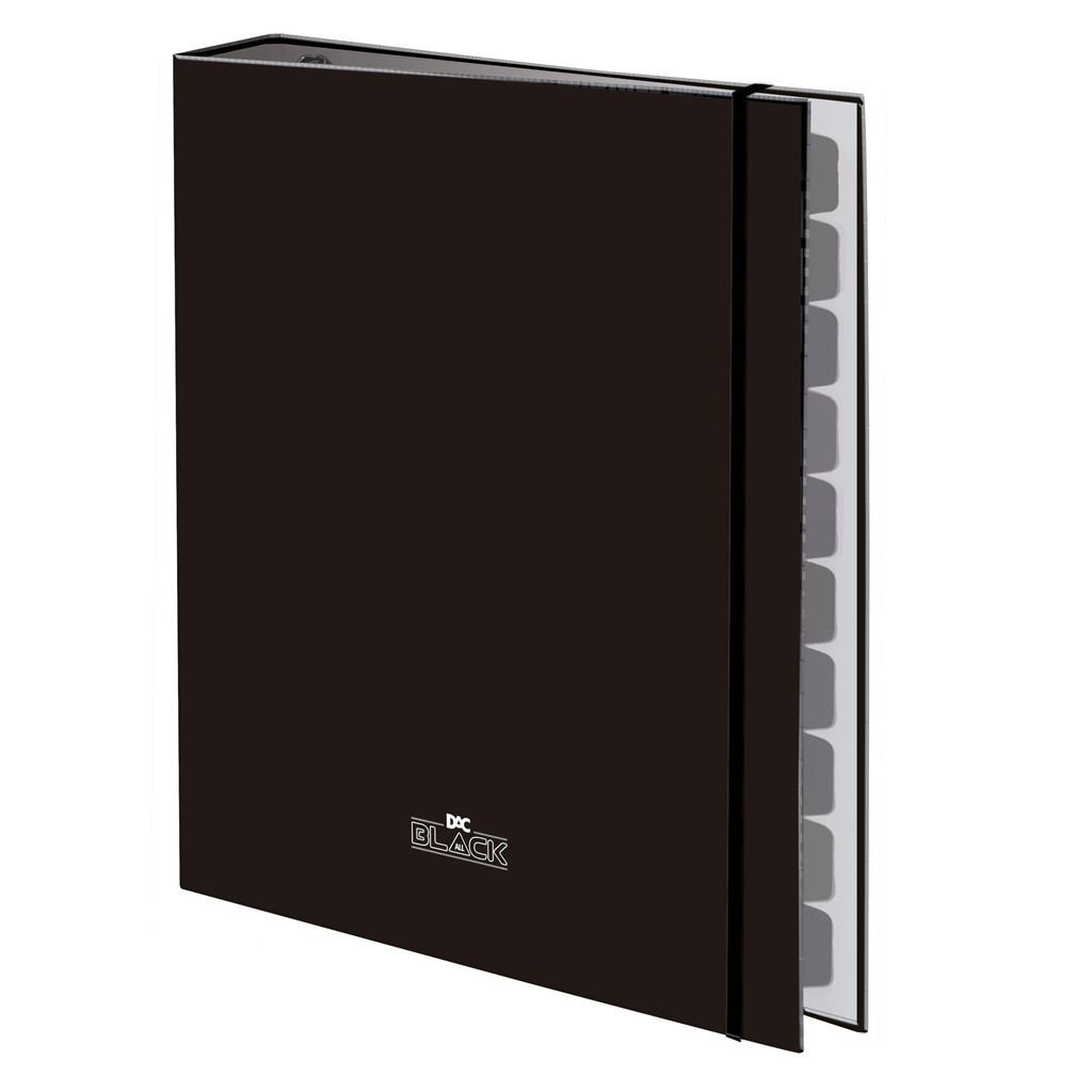 Fichário Universitário All Black com elástico DAC