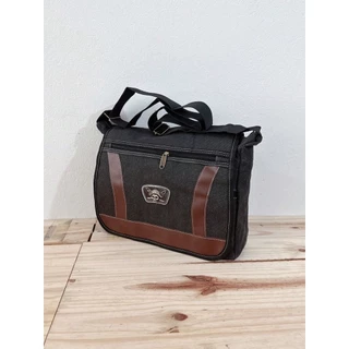 Bolsa Carteiro transversal Tiracolo Pasta Masculina De Lona