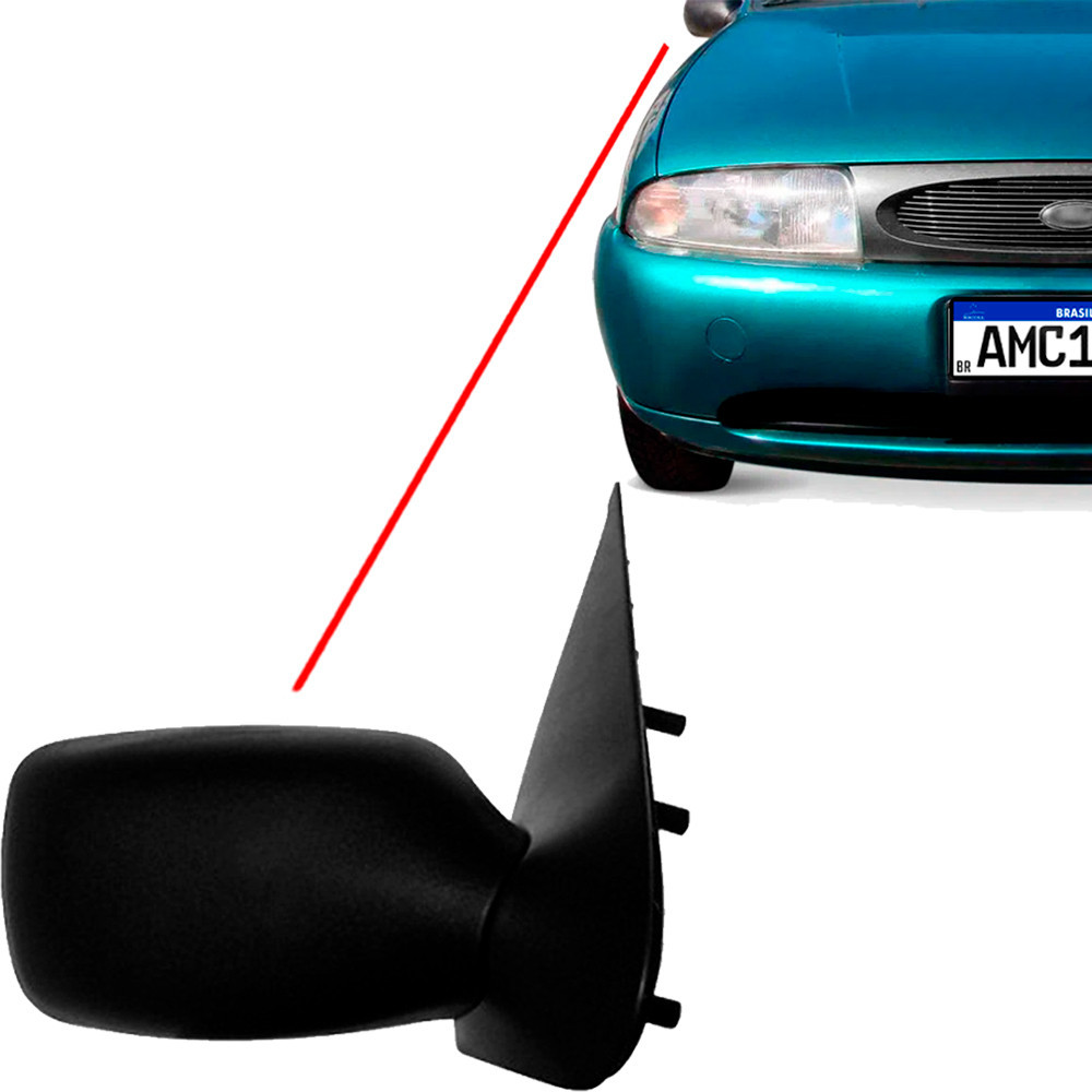 Retrovisor Externo Fiesta 96/02 S/ Controle Ld 2/4p