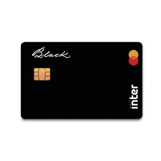 Skin Adesiva Internacional Black Adesivo Para Cartão de Crédito e Débito Adesivo Removível