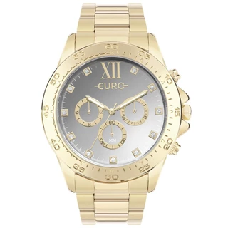 Relógio Euro Feminino Big Case Dourado - EUVD34AE/4D