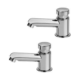 Kit 2 Torneira Para Lavatório De Mesa Pressmatic Compact Cromada Docol em Oferta na Shopee