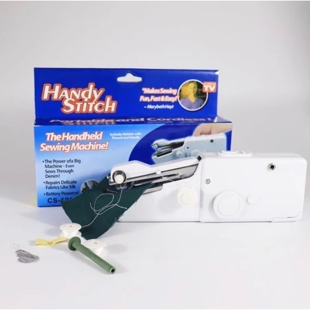 Mini Portátil Máquinas De Costura Ponto Acessível Costurar Costura Sem Fio Roupas Tecidos