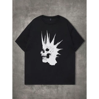 Camiseta Hallowen Gotica Emo Caveira Punk Lançamento. Temos Plus Size Envio Rapido