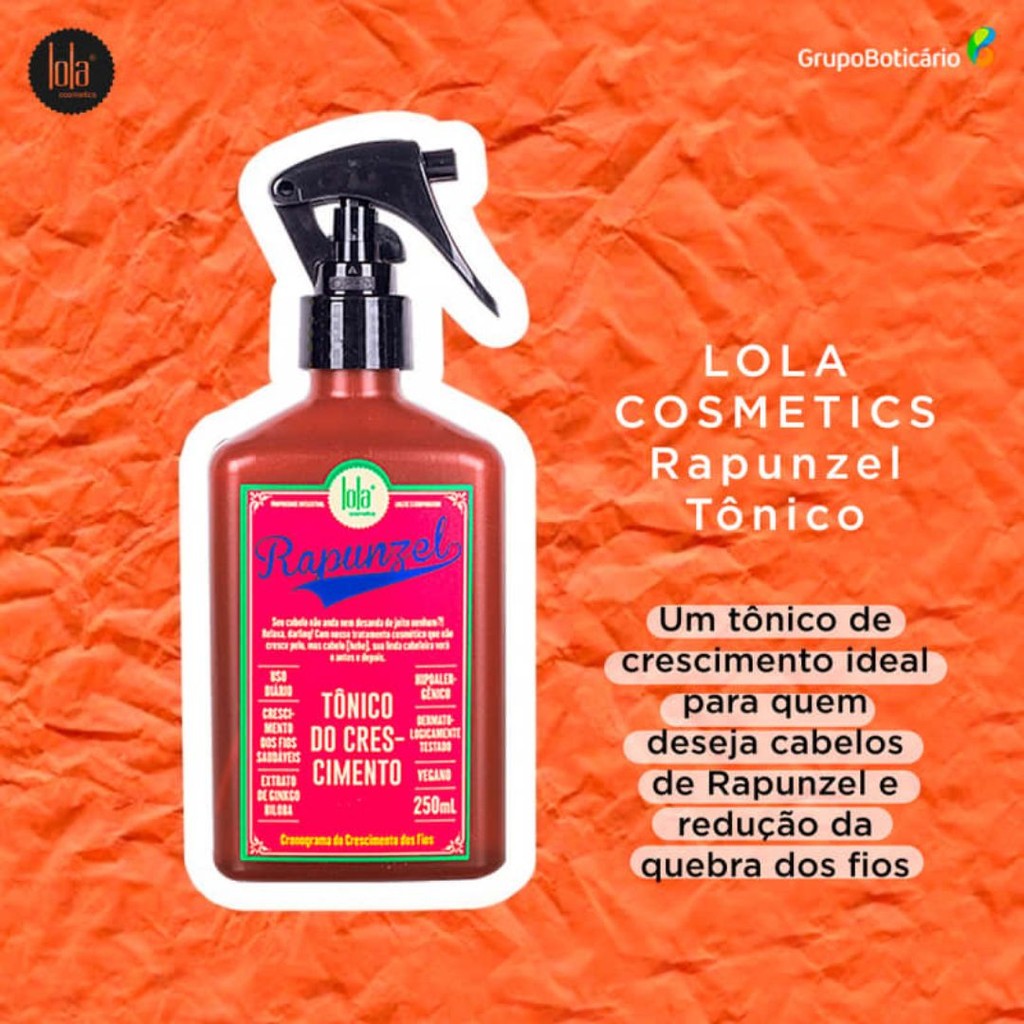 Imagem do produto Kit Tônico Rapunzel 250ml Lola Cosmetics + Óleo de Marrocos Prime 2