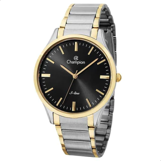 Relógio de Pulso Masculino Champion Bicolor Analógico Slim Original Presente Moda CN21069P