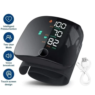 Monitor De Pressão Arterial De Pulso Recarregável Alta BP Esfigmomanômetro--2551 em Oferta na Shopee