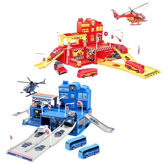 Pista de Carrinhos Infantil Garagem com Acessórios Maxi Toys em Oferta na Shopee