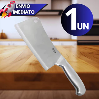 Faca Cutelo Inox Profissional 27 cm – Unidade Avulsa para Uso Doméstico