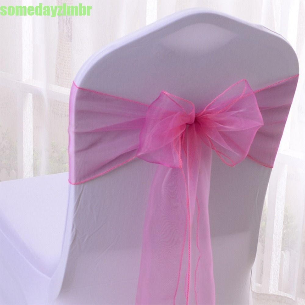 SOMEDAYZL0M 5 Peças De Laços De Cadeira , Faixas De Organza Com Nó De ...