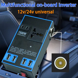 Inversor De Energia Para Carro 12v 24v A 110v 220v 1500w em Oferta na Shopee
