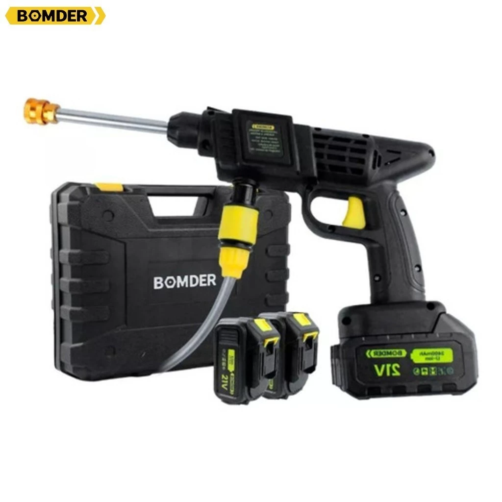 Lavadora Portátil Alta Pressão Com 2 Bateria Bomder BOM 7001