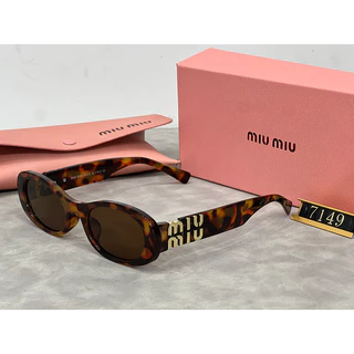 Miumiu Óculos De Sol De Armação Pequena Oval Feminina Classic Anti UV