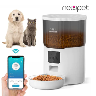 Newpet 4L Alimentador Comedouro Automático Cães Gatos Temporizador -Bivolt