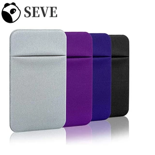 SEVE Porta-Cartões Telefônicos De Crédito Acessórios Móveis Adesivo Slim Mini Carteira De Celular Bolso Traseiro Do Telefone
