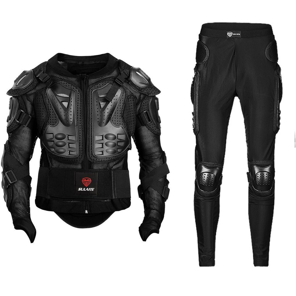 SULAITE Jaqueta Blindada Para Motocicletas-Protetor De Corpo Inteiro Homens Motocross Gear
