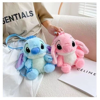 Bolsa Lilo & Stitch Crossbody Bolsas De Mão Tote Plush Toy Messenger Saco De Ponto Para O Ombro Papelaria Disney Pelúcia Lindo Meninas Aniversário De Férias Outros
