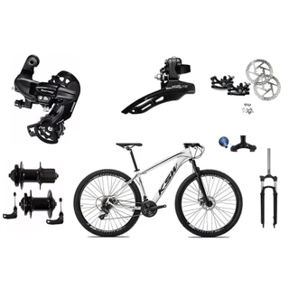 Bicicleta Aro 29 Ksw 24v Cambios Shimano - Cubo K7 E trava