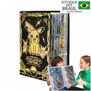 Fichário Álbum Oficial Pokémon - Cabem 240 / 540 cartas- Pasta Porta Cartas - Capa de PVC