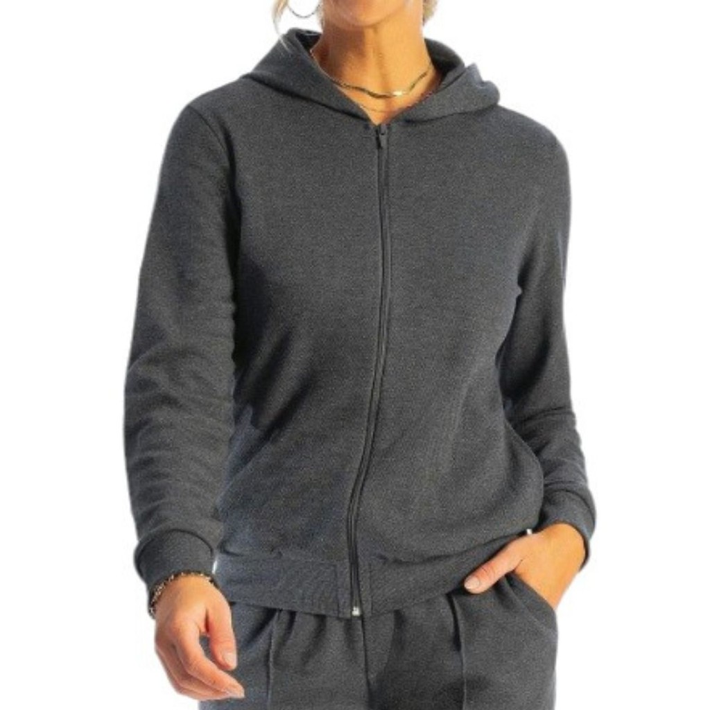 Blusão Moletom Feminino Com Capuz/ Zíper For You- Cativa Shopee