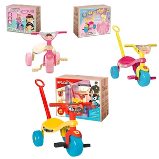 Triciclo Infantil Tchuco com Haste - Samba Toys