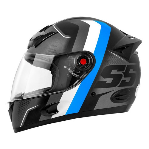 Capacete Moto Fechado Mixs Mx5 Super Speed + Narigueira Viseira 2mm Ideal Para Motoboy