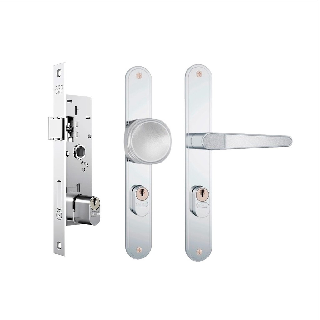 Fechadura Externa Porta De Aluminio 601-602/03 Inox Stam | Shopee