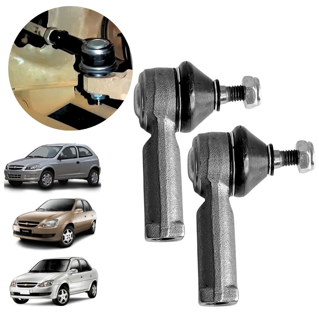 Par Terminal de Direção GM Celta Corsa Prisma Classic Tigra Direito e