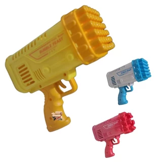 Brinquedo Pistola Bazuka Lança Bolhas De Sabão Elétrica Automática - Blitz Bolha