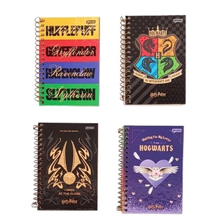 Caderno Pequeno Harry Potter Espiral 96 Folhas 20cm x 14cm Capa Dura Jandaia