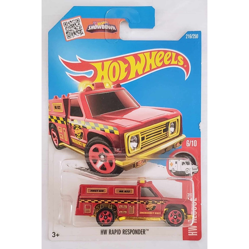 Hot Wheels Rescue - HW Rapid Responder | Shopee Brasil