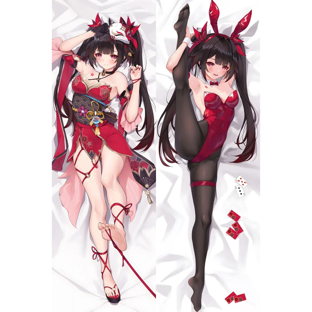Anime Honkai : Star Rail Brilho 2WAY Abraçando Corpo Fronha Dakimakura Capa Japonesa Jogo Almofada Cama