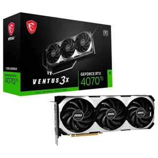 Placa de Vídeo RTX 4070 Ti Ventus MSI NVIDIA GeForce, 12 GB GDDR6X, DLSS 3, Ray Tracing - GeForce RTX 4070 Ti VENTUS 3X