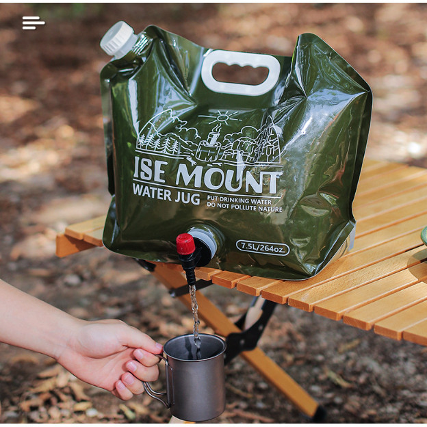 Travel Camping Gear Collapsible Water Pouches Storage Containers Bag ...