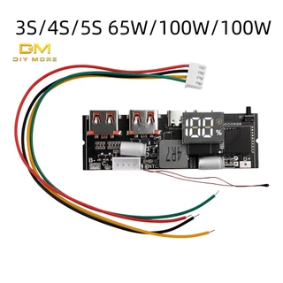 DIYMORE 65W 100W Carregamento Tesouro Porta C Dupla Bidirecional Super Rápido VC Flash Módulo De Energia Móvel Placa De Circuito-Mãe DIY 3S 4S 5S
