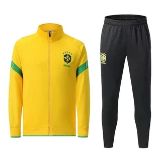 Copa do mundo camisa de futebol equipe nacional outono inverno manga comprida jaqueta de treinamento competição aparência camisa f039