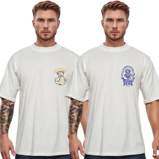 Kit 2 Camiseta Oversized Academia Treino Crossfit