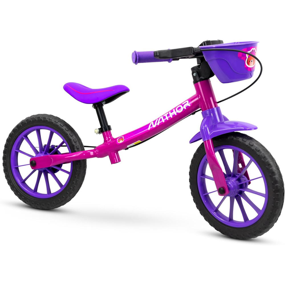 Bicicleta Infantil Balance Bike Feminina Equilíbrio Aro 12 Menina Rosa ...