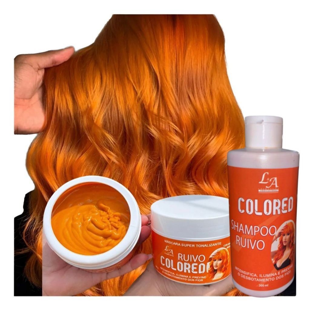 Kit Matizador Ruivo Shampoo e Mascara Matizadora | Shopee Brasil